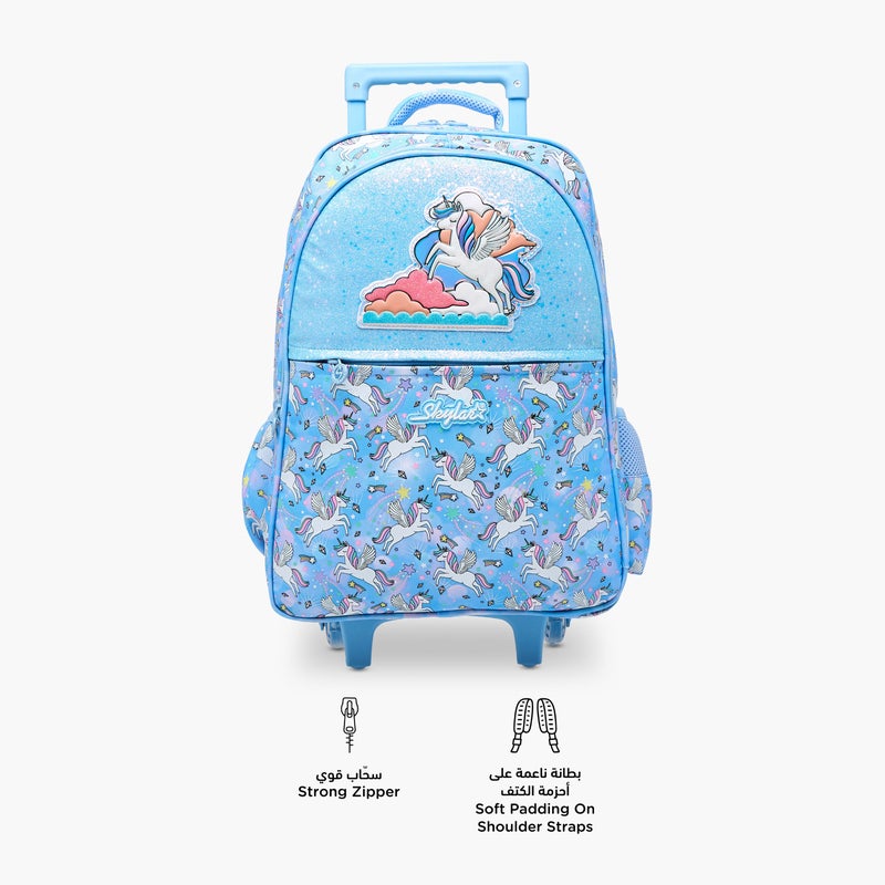 Skylar Unicorn Trolley Bag for Girls - Image 4